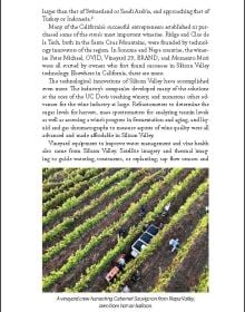 Book cover of Elaine Chukan Brown's guide, The Wines of California, with rolling hills and vineyards. Published by Academie du Vin Library.
