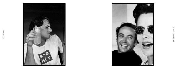 Book cover of Annabel Moeller: Friends to Frontiers; featuring a solider with gun on aircraft, and two ballet dancers on stage. Published by Lee Miller Archives.