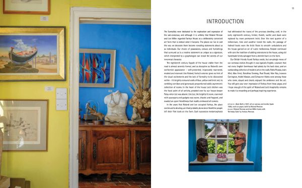 Book cover of The Home of the Surrealists - 75th Anniversary Edition: Lee Miller, Roland Penrose and their circle at Farley Farm; featuring a surrealist artwork. Published by Lee Miller Archives.