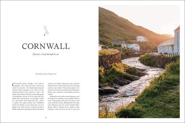 Book cover of Liz Schaffer's Slow Travel Britain, with hiker in middle of forest looking up. Published by Hoxton Mini Press.