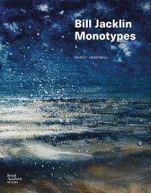 Book cover of Nancy Campbell's Bill Jacklin, with a seascape with flecks of sea spray. Published by Royal Academy of Arts.