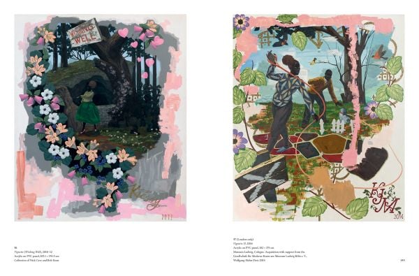 Book cover of Kerry James Marshall: The Histories; featuring a large painting of a figure laying down on a boat. Published by Royal Academy of Arts.