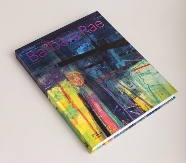 Book cover of Barbara Rae: featuring a colourful abstract landscape painting. Published by Royal Academy of Arts.