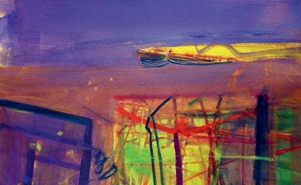 Book cover of Barbara Rae: featuring a colourful abstract landscape painting. Published by Royal Academy of Arts.