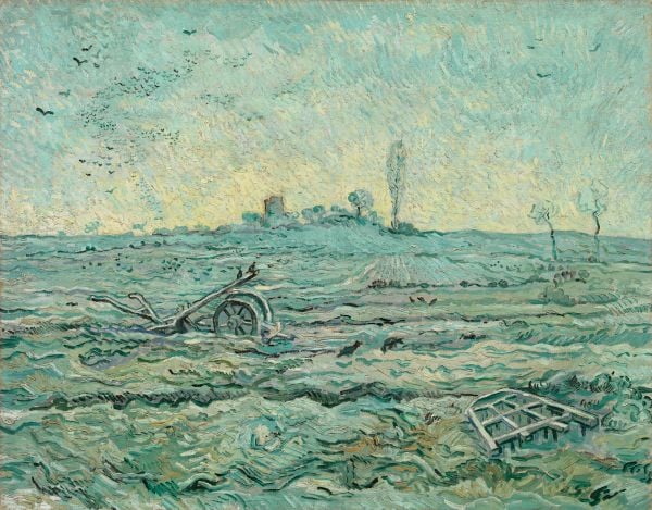 Book cover of Kiefer/Van Gogh: featuring a floral landscape painting. Published by Royal Academy of Arts.