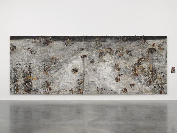 Book cover of Kiefer/Van Gogh: featuring a floral landscape painting. Published by Royal Academy of Arts.