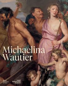 Book cover of Michaelina Wautier; featuring a painting of figures and a goat. Published by Royal Academy of Arts.