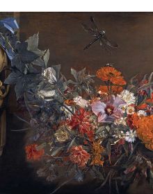 Book cover of Michaelina Wautier; featuring a painting of figures and a goat. Published by Royal Academy of Arts.