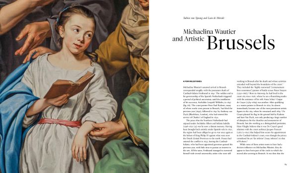 Book cover of Michaelina Wautier; featuring a painting of figures and a goat. Published by Royal Academy of Arts.