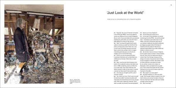 Book cover of Rose Wylie; featuring a painting of a figure in pink, and a large black insect. Published by Royal Academy of Arts.