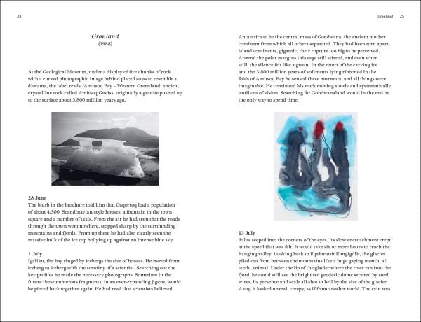 Book cover of Talking Painting: Writings on Art and Artists, 1977–2025: Ian McKeever; featuring artist facing away from the viewer, hanging a piece of work on wall. Published by Royal Academy of Arts.