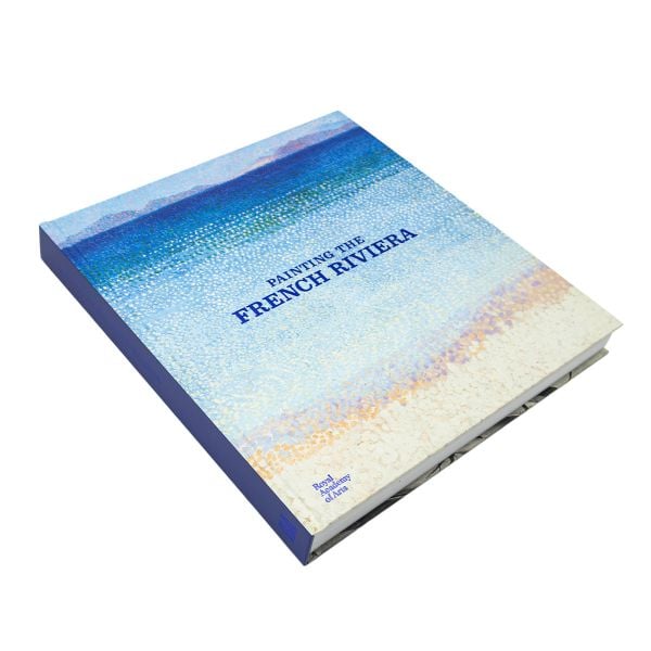 Book cover of Painting the French Riviera; featuring a painting of a seascape. Published by Royal Academy of Arts.