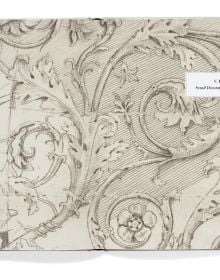 Book cover of George Saumarez Smith's Sketchbooks: Collected Measured Drawings and Architectural Sketches, with a drawing of a scrolled fireplace. Published by Triglyph Books.