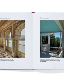 Book cover of Thomas A. Kligerman's As I See It: A Life in Detours, with a montage of architectural features: spiral staircase, building facade with columns, seascape painting. Published by Triglyph Books.