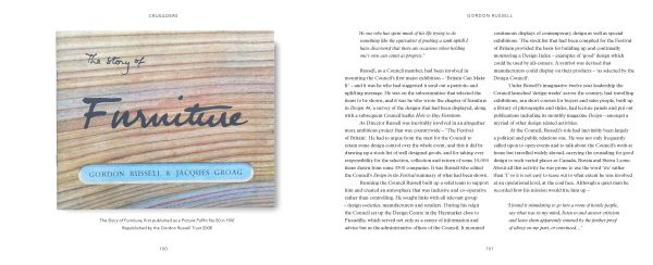 Blue, red and white abstract graphic print with lines and circles, on black cover, CRUSADERS OF ART AND DESIGN 1920-1970 in white font to bottom left.