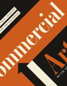 'Commercial Art', in white, and orange font on black and orange landscape cover, by Artmonsky Arts.