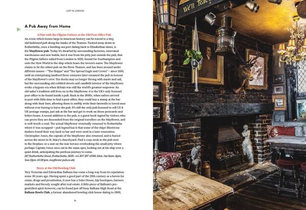 Book cover of Vanessa Grall's Don’t be a Tourist in London, with two entrance doors. Published by 13 Things Ltd.