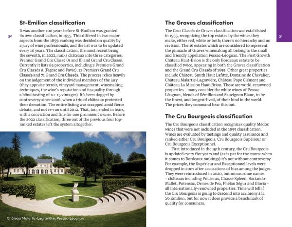 Book cover of Bordeaux: The Smart Traveller's Wine Guide: A pocket guide to Bordeaux for the wine-interested tourist. Published by Academie du Vin Library.