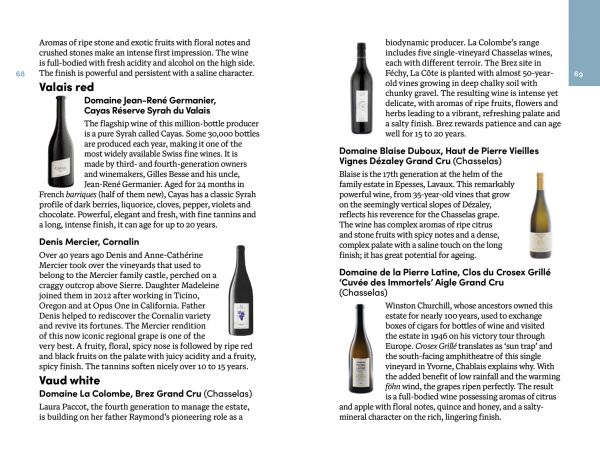 Book cover of Switzerland: The Smart Traveller's Wine Guide. Published by Academie du Vin Library.