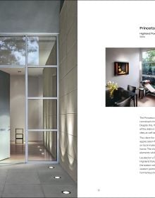 Book cover of Modernism in Context: Homes by Lionel Morrison; featuring a modern residential property with a swimming pool. Published by Images Publishing.