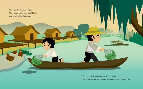 Book cover of Po Po Says, with a grandmother knitting in rocking chair, with small child on rug below. Published by ORO Editions.