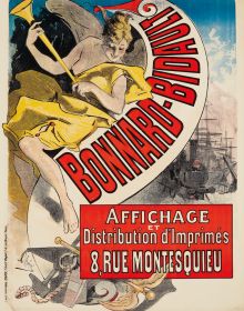 Book cover of Always New, The Posters of Jules Chéret, with a colour lithograph poster, Musée Grévin by Jules Cheret. Published by Marquand Books.
