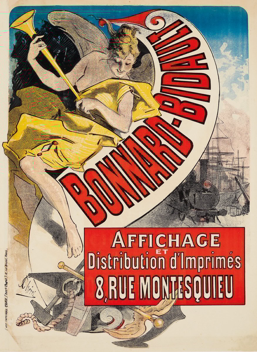 Book cover of Always New, The Posters of Jules Chéret, with a colour lithograph poster, Musée Grévin by Jules Cheret. Published by Marquand Books.