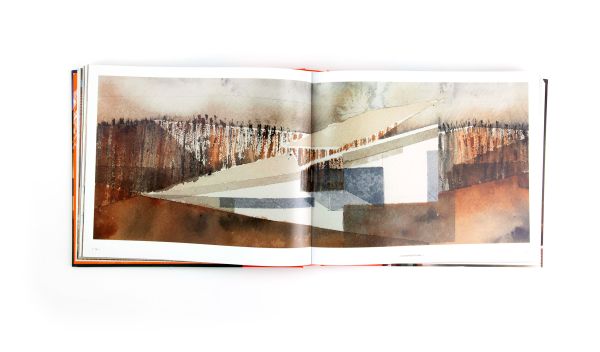 Book cover of Translations: Architecture / Art; featuring a modern building with sloped, stadium-like roof. Published by ORO Editions.
