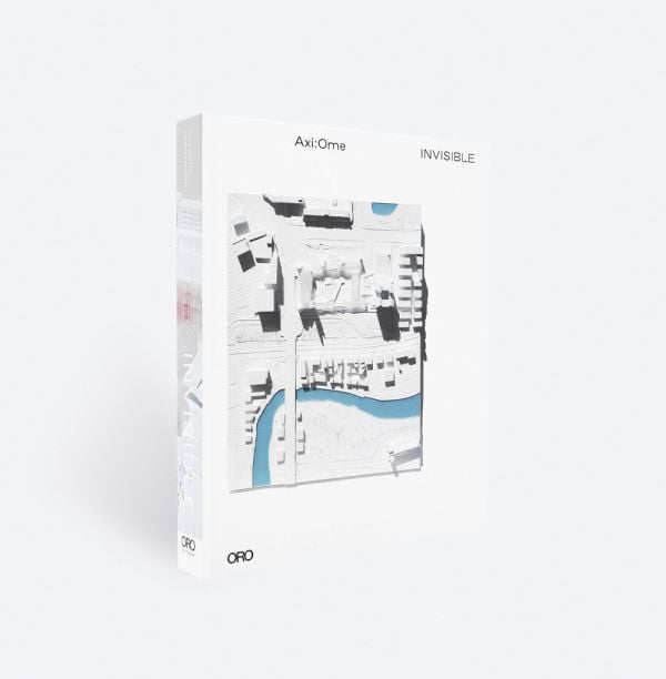 Book cover of Invisible, with an aerial view of urban design plan. Published by ORO Editions.