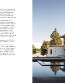 baao letters stencilled out on white cover, modern wood building showing in letter shapes, by ORO Editions.