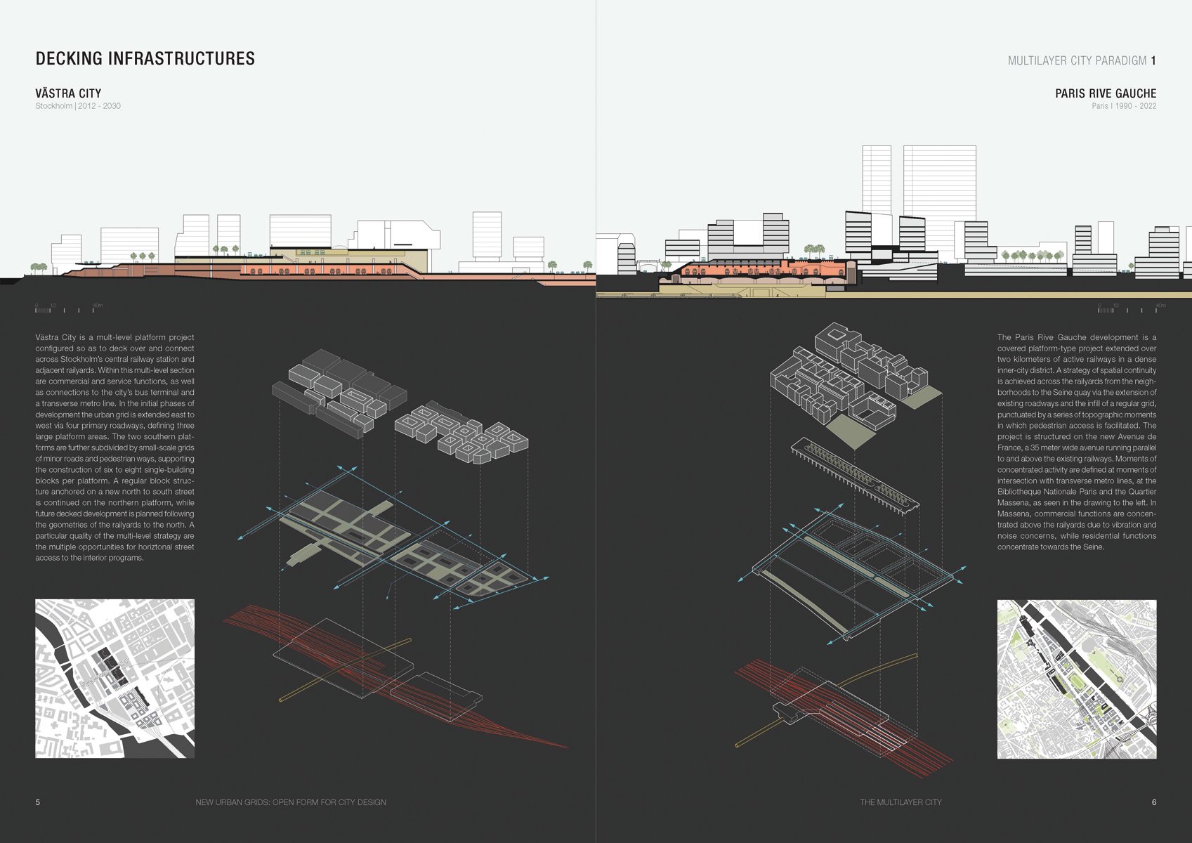 URBAN GRIDS Handbook for Regular City Design in white font on red grid lined cover