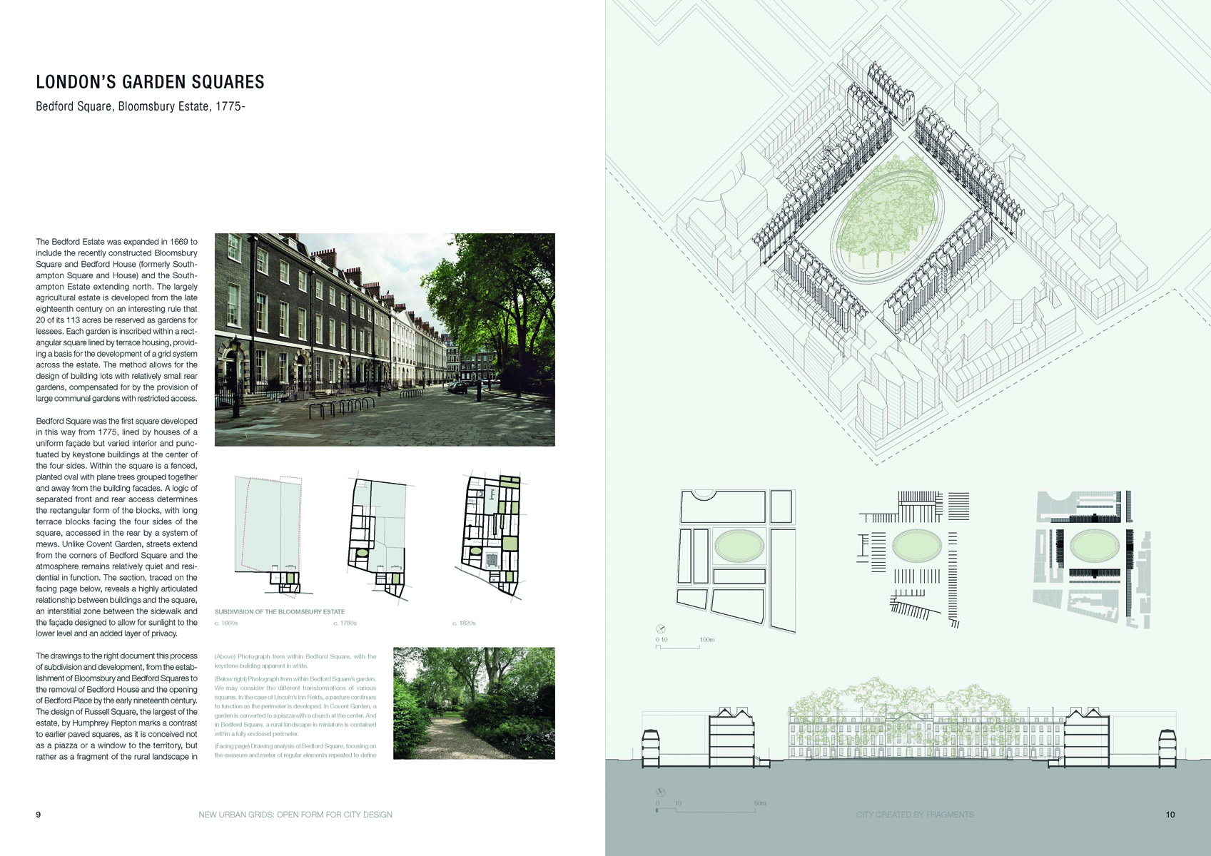 URBAN GRIDS Handbook for Regular City Design in white font on red grid lined cover