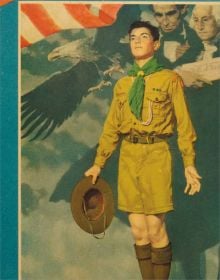 Close up of American bald eagle, orange beak, AMERICAN EAGLE in silver font below