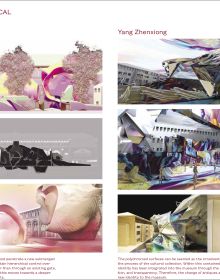 Mustard cover, Pressing Matters Eight in red font to top and bottom, red outline of figure eight shape.