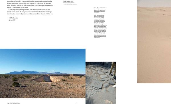 Grey flowing water cover with pale grey flowing water icon and blue section on top with Working Water in white font