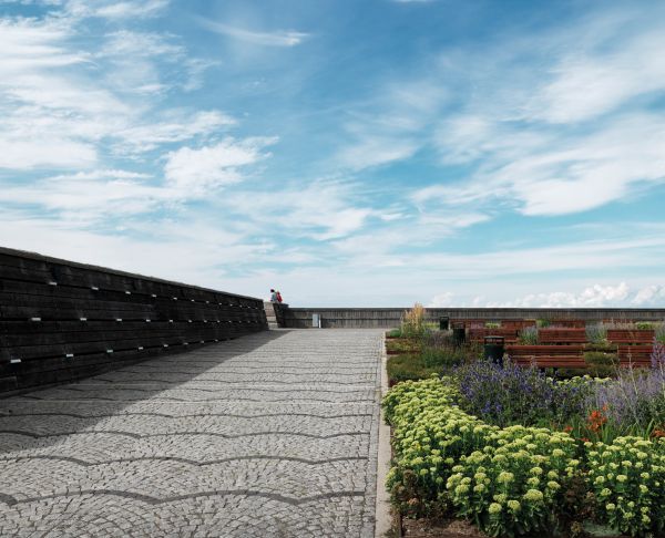 Luminous green cover, Nature Site Restraint Thorbjoern Andersson Landscape Architecture in black font to upper edge.