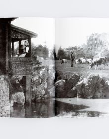 Book cover of Faux Mountains, with the remains of the tomb of the Metelli by Giovanni Battista Piranesi. Published by ORO Editions.