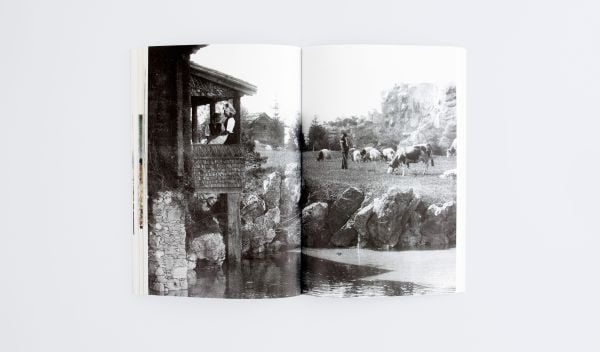 Book cover of Faux Mountains, with the remains of the tomb of the Metelli by Giovanni Battista Piranesi. Published by ORO Editions.