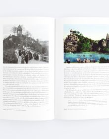 Book cover of Faux Mountains, with the remains of the tomb of the Metelli by Giovanni Battista Piranesi. Published by ORO Editions.