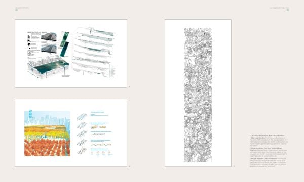 Circular section of painting of man's face, title headers circling, on white cover, LA+ in black and green font to top right.