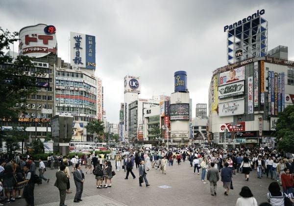 Chromogenic print of divertor tokamak, ASDEX Upgrade, Archive, Matrix, Assembly The Photographs of Thomas Struth 1978-2018 in black font on top white banner.