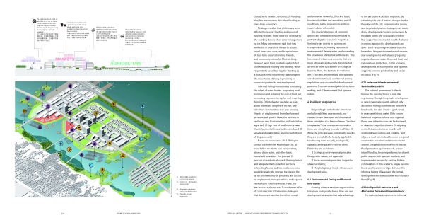 Mountain scape sketch in brown ink on white cover, LAF in black to top left.