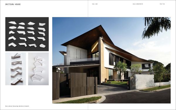 DALVEY 7 HOUSE BY 7 SINGAPORE ARCHITECTS in black font on grey cover, transparent white blocks below.