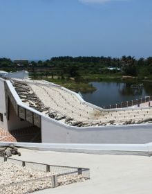 BI: the origin of architectural creativity in white font on black cover with multicoloured geometrical structured designs.