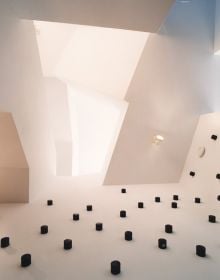 Red and grey circular shapes and lines on black cover, ARCHITECTURE STUFF ROBERT LIVESEY in white and red cover above.