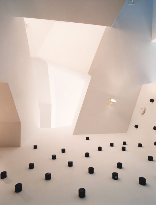 Red and grey circular shapes and lines on black cover, ARCHITECTURE STUFF ROBERT LIVESEY in white and red cover above.