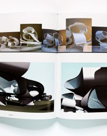 Book cover of Michele Saee Projects 1985-2017, featuring a close up of windows of metal structure. Published by ORO Editions.
