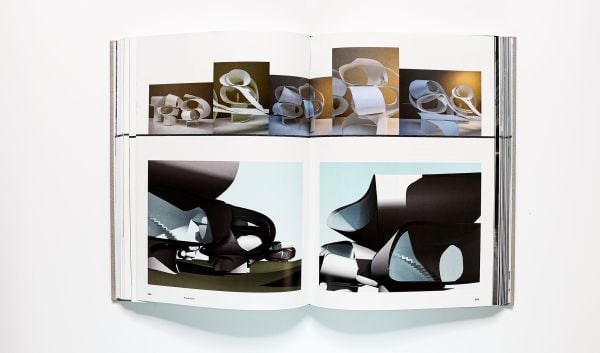 Book cover of Michele Saee Projects 1985-2017, featuring a close up of windows of metal structure. Published by ORO Editions.