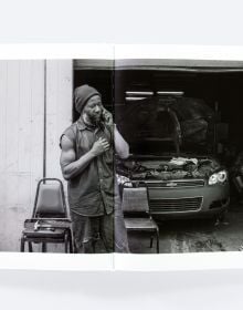 Book cover of Mise-en-Scène The Lives and Afterlives of Urban Landscapes, with a vast American urban landscape, with skeletal trees in foreground. Published by ORO Editions.