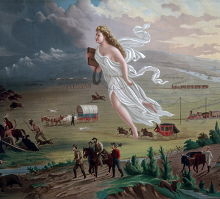 Straight road with yellow centre line, mountain landscape, image reflected above, Trans-Atlantic Engagements The Contribution and Impact of German Educators to US Architectural Education in white font.